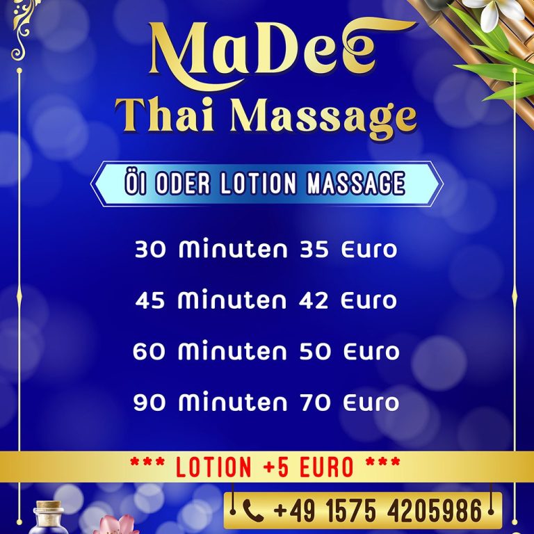 Preise Öl oder Lotion Massage