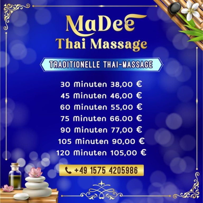 Hände führen eine Massage durch, daneben eine Schale mit Rosenblättern.