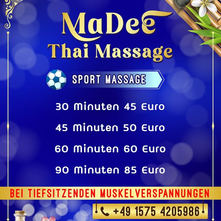 Preise Sport Massage