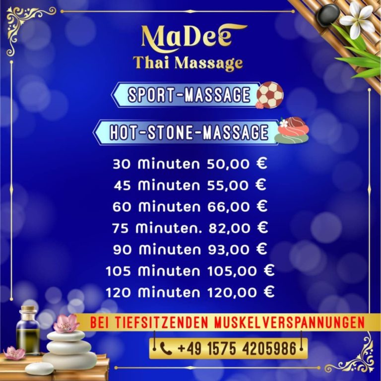 Preise Sport Massage